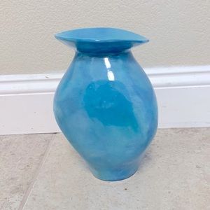 Aletha Soule Studio California 1991 Blue-green Vase Numbered 97